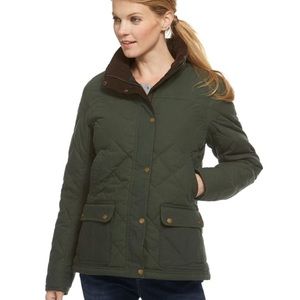 NEW L.L.Bean Upcountry Waxed-Cotton Down Jacket